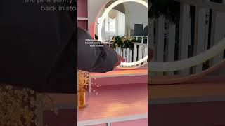 Pink vanity back in stock! #fufugaga #fyp #makeup Net Worth