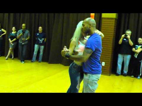 Sara Lopez and Albir Rojas Dance Kizomba At D'Amico Dance Studio