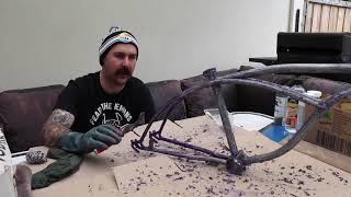 Lowrider Bicycle - Paint Stripping