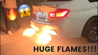 BMW F30 335i GUNSHOT FLAMES!!!