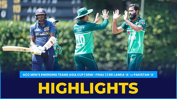 Match Highlights | Semi-Final 1 | Sri Lanka 'A' vs Pakistan 'A' | ACC Men's Emerging Teams Asia Cup