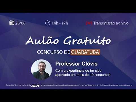 Aulão Gratuito - Concurso de Guaratuba