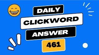Check out my solution to the daily ClickWord #461. Can you do better than me?