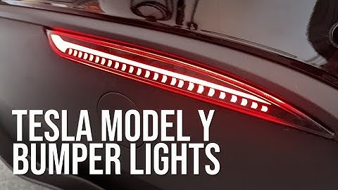 Tesla Bumper Tail Lights Install