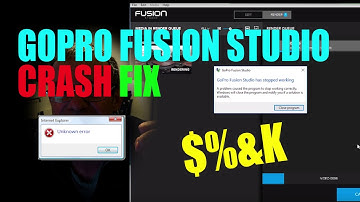 Gopro Fusion Studio Crash Fix 1.3/1.4