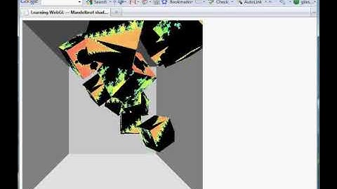Bouncing Mandelbrot cubes