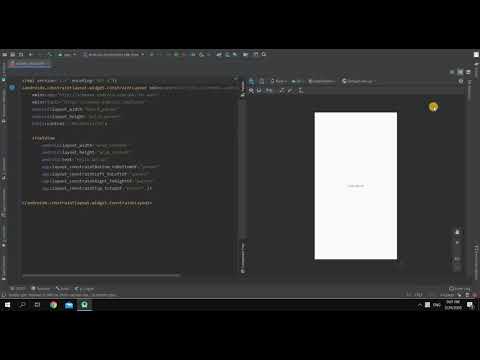 Android Studio 3.6.1 (Text/Design) tab for XML