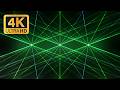 [4K] Night Music Green Laser Effect - 3 Hours Background Party For Bar, Club