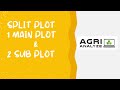 Split Plot analysis with one main factor and two sub plot factor