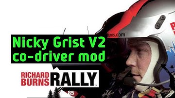 How to install Nicky Grist V2 co-driver mod for Richard Burns Rally