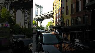 Dumbo - Manhattan Bridge View! People taking pictures and selflies!