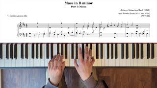 Mass in B minor: 7. Gratias agimus tibi (piano transcription)