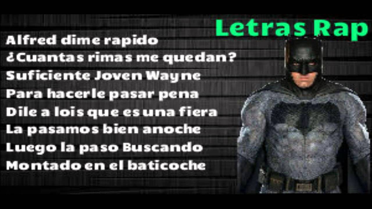 Batman VS Superman - Combates Mortales De Rap - Rap De Jay f - Con Letra Y  Descarga - YouTube