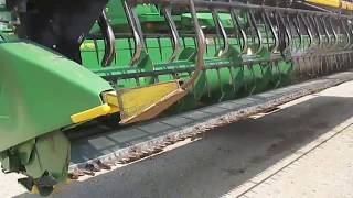 BIG IRON ONLINE AUCTION 9-26-2018:  2011 John Deere 630F 30 Ft. HydraFlex Flex-Head ID#:EK9114