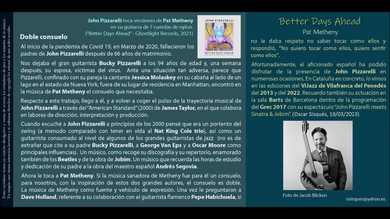 Better Days Ahead Pat Metheny John Pizzarelli YouTube better-days-ahead-pat-metheny-john-pizzarelli-youtube