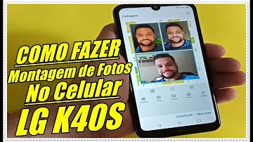 Como fazer colagem de fotos no LG?