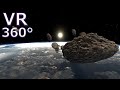 【360°動画】宇宙空間で隕石が迫ってくるVR動画 [4K]