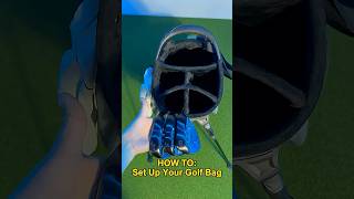 How To Set Up Your Golf Bag #golfshorts #golfbag