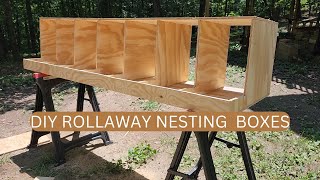 Simple DIY Roll Away Nesting Boxes