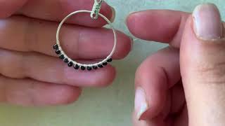A How-to: Wire-Wrapped Seed Bead Hoop Earring Tutorial