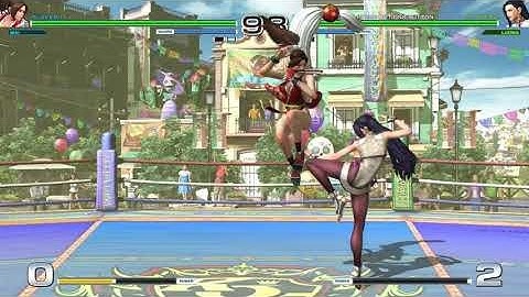 LEVEL 5 Mai Shiranui VS Luong KOF XIV BATTLE TUTORIAL The King of Fighters XIV
