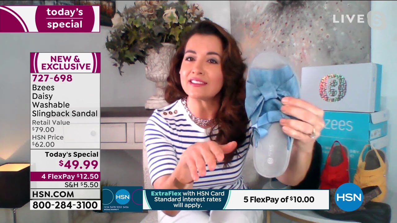Bzees Daisy Washable Slingback Sandal - YouTube