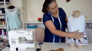 DIY - Costurando vestido infantil forrado
