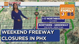 I-17, US 60 among freeway closures this weekend
