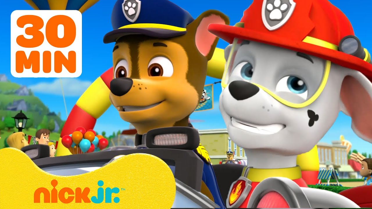 Paw Patrol | Corse al traguardo e competizioni leggendarie! 🏆🏁 | 30 min | Nick Jr. Italia