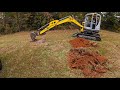 Rented A Small Underpowered Mini Excavator, For Stump Removal.