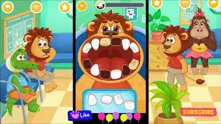 Jogos para Crianças - Médico Infantil Dentista - O Macaco vai ao dentista
