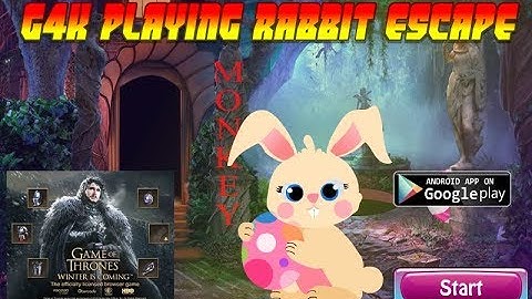 G4K Playing Rabbit Escape Walkthrough [Games4King]