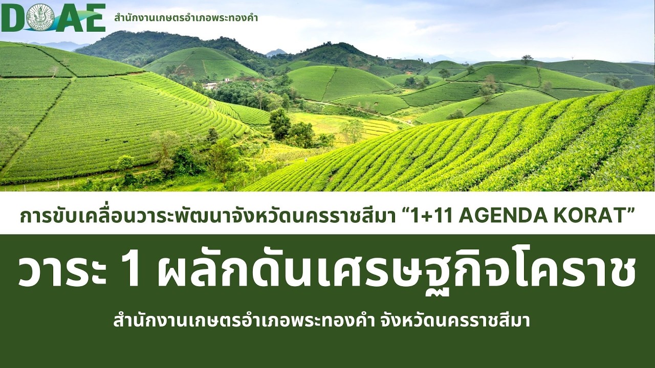 แนวทางการขับเคลื่อนวาระพัฒนาจังหวัดนครราชสีมา 