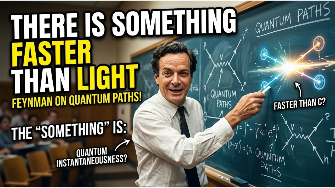 "Richard Feynman Explains: THERE IS SOMETHING FASTER THAN LIGHT" - YouTube