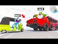 Oggy doing prank in face to face truck vs truck challenge super funny gta5