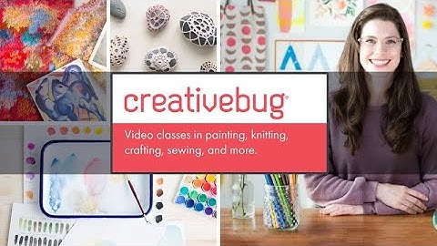 Introducing Creativebug! New classes daily, free with your library card