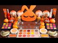 "Orange Rabbit"Mixing Eyeshadow, and koreaslime,parts,glitter Into Slime!Satisfying Slime Video★ASMR