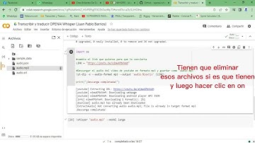 Transcribir y traducir  videos OPENAI Whisper Juan Pablo