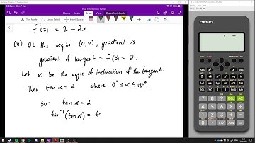 9C-2 - Gradient of a Curve and Angle of Inclination of a Tangent