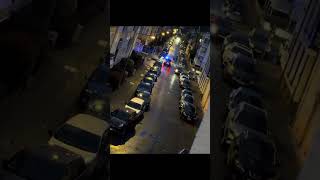 police chase with a crash