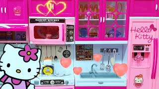 ASMR Organizing my New Barbie Kitchen Set 🍗🍳| Unboxing | No Talking 🍓