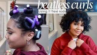 Dirty Hair? Try This Overnight Curls 11 Flexi Rods Natural Hair Tutorial