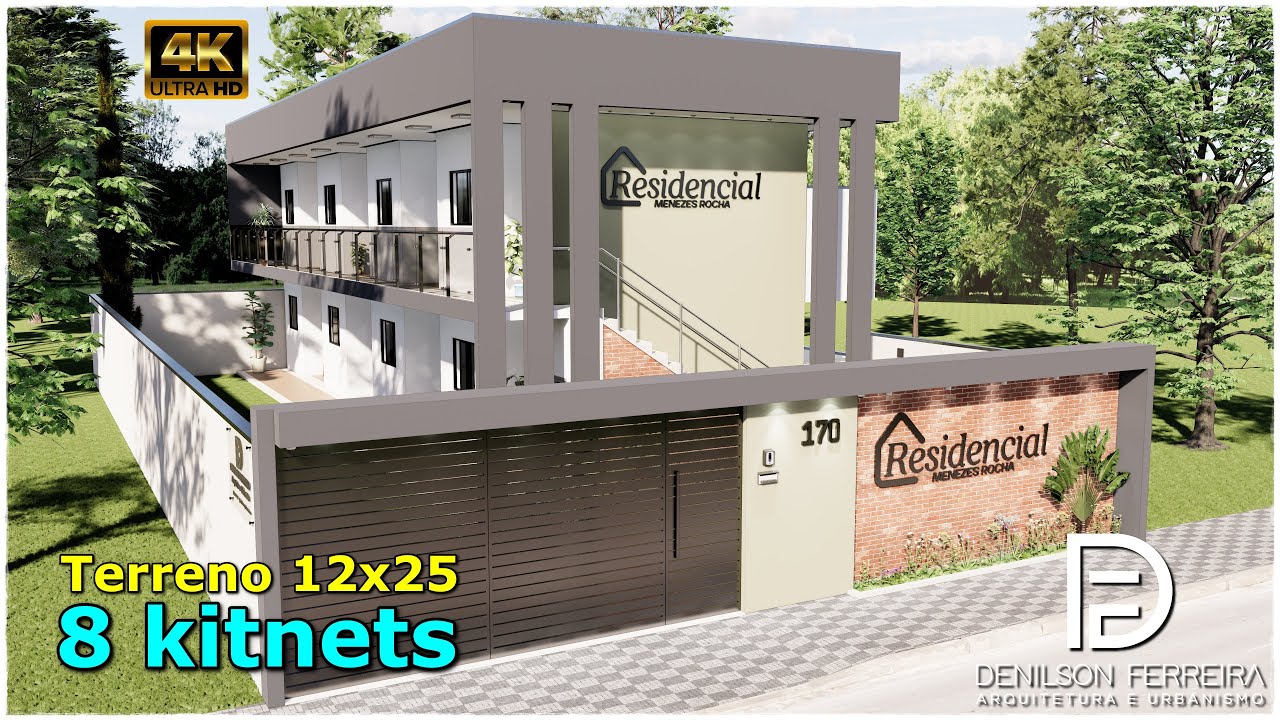 8 Kitnets em Terreno 12x25 | Projeto Moderno e Funcional!