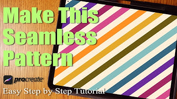 How to make a Stripe Pattern in Procreate (No Drawing Skills Required)