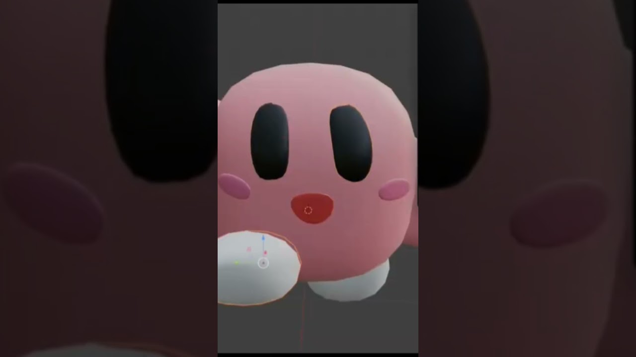 Modelando a kirby en blender (parte 2)