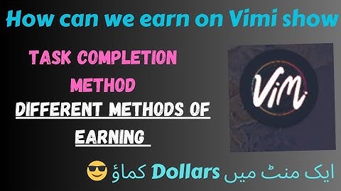 Earning method in Vimishow/Flymeshow best  Earning app 🥰. Task completion method.