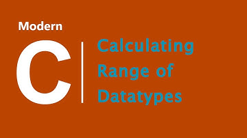 Calculating Range of Datatypes in C
