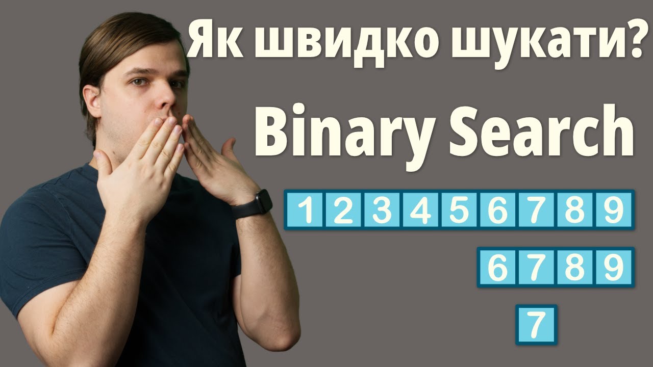 Бінарний пошук в анімації і з прикладами (Binary search animation ...