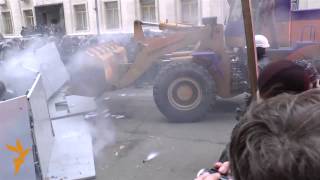 Трактор на Банковій | #Євромайдан