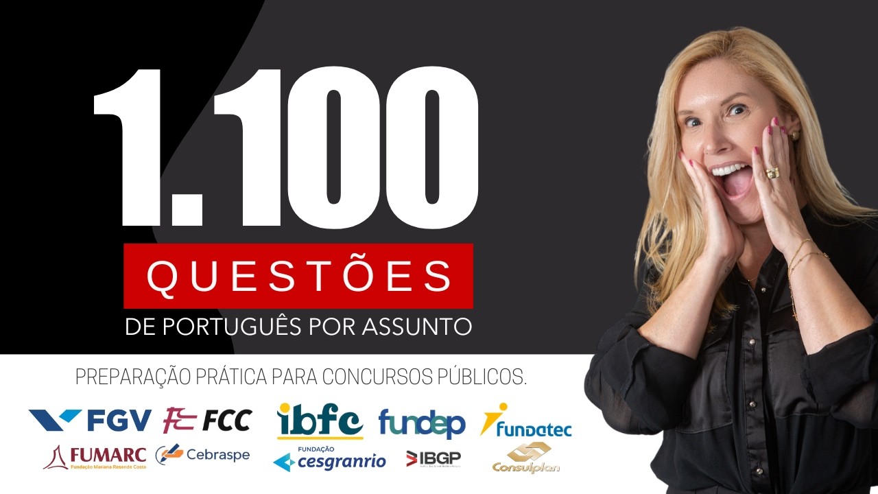 Aula de Português - Correção de 10 questões de Português com a professora Flávia Rita.